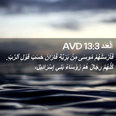 Picture 02 - اَلْعَدَد 13:3 AVD - فَأَرْسَلَهُمْ مُوسَى - Bible Verse Picture