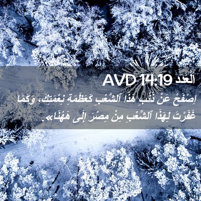 Picture 02 - اَلْعَدَد 14:19 AVD - اِصْفَحْ عَنْ ذَنْبِ هَذَا - Bible Verse Picture