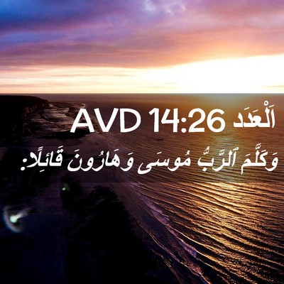 Picture 02 - اَلْعَدَد 14:26 AVD - وَكَلَّمَ ٱلرَّبُّ مُوسَى - Bible Verse Picture