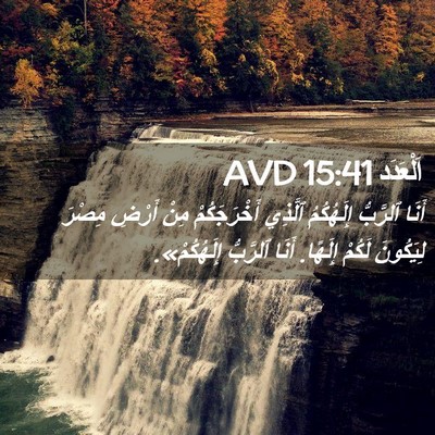 Picture 02 - اَلْعَدَد 15:41 AVD - أَنَا ٱلرَّبُّ إِلَهُكُمُ - Bible Verse Picture