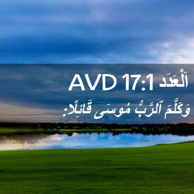 Picture 02 - اَلْعَدَد 17:1 AVD - وَكَلَّمَ ٱلرَّبُّ مُوسَى - Bible Verse Picture