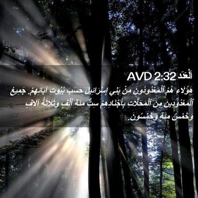 Picture 02 - اَلْعَدَد 2:32 AVD - هَؤُلَاءِ هُمُ - Bible Verse Picture