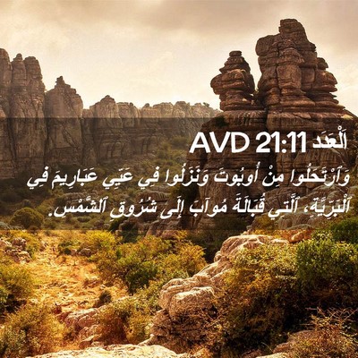 Picture 02 - اَلْعَدَد 21:11 AVD - وَٱرْتَحَلُوا مِنْ - Bible Verse Picture
