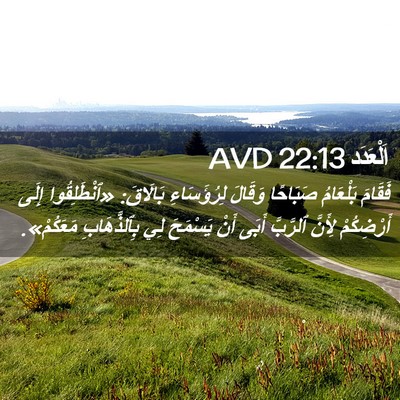 Picture 02 - اَلْعَدَد 22:13 AVD - فَقَامَ بَلْعَامُ - Bible Verse Picture