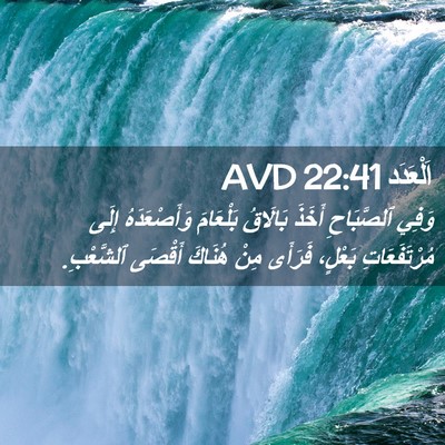 Picture 02 - اَلْعَدَد 22:41 AVD - وَفِي ٱلصَّبَاحِ أَخَذَ - Bible Verse Picture