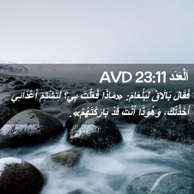 Picture 02 - اَلْعَدَد 23:11 AVD - فَقَالَ بَالَاقُ - Bible Verse Picture