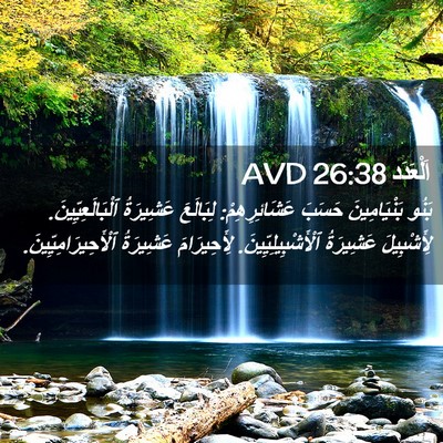 Picture 02 - اَلْعَدَد 26:38 AVD - بَنُو بَنْيَامِينَ حَسَبَ - Bible Verse Picture