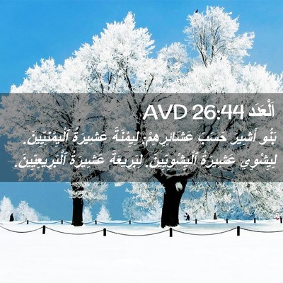 Picture 02 - اَلْعَدَد 26:44 AVD - بَنُو أَشِيرَ حَسَبَ - Bible Verse Picture