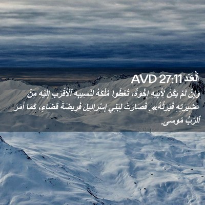 Picture 02 - اَلْعَدَد 27:11 AVD - وَإِنْ لَمْ يَكُنْ - Bible Verse Picture