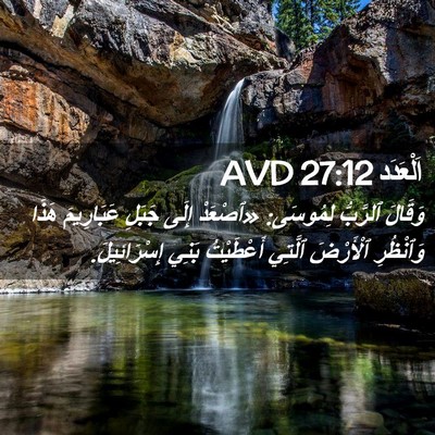 Picture 02 - اَلْعَدَد 27:12 AVD - وَقَالَ ٱلرَّبُّ لِمُوسَى: - Bible Verse Picture