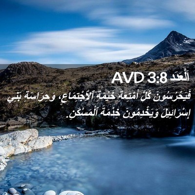 Picture 02 - اَلْعَدَد 3:8 AVD - فَيَحْرُسُونَ كُلَّ - Bible Verse Picture