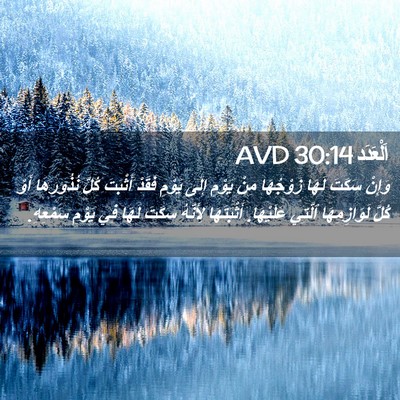 Picture 02 - اَلْعَدَد 30:14 AVD - وَإِنْ سَكَتَ لَهَا - Bible Verse Picture