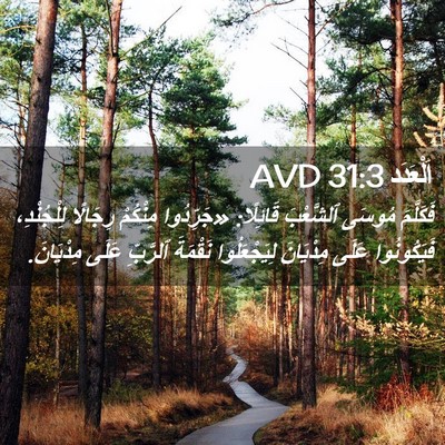 Picture 02 - اَلْعَدَد 31:3 AVD - فَكَلَّمَ مُوسَى - Bible Verse Picture