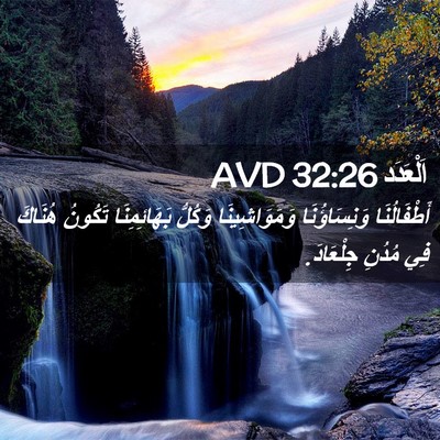 Picture 02 - اَلْعَدَد 32:26 AVD - أَطْفَالُنَا وَنِسَاؤُنَا - Bible Verse Picture