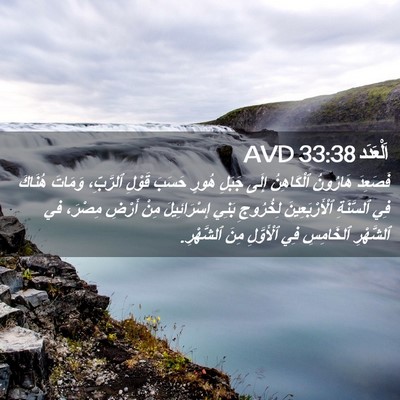 Picture 02 - اَلْعَدَد 33:38 AVD - فَصَعِدَ هَارُونُ - Bible Verse Picture