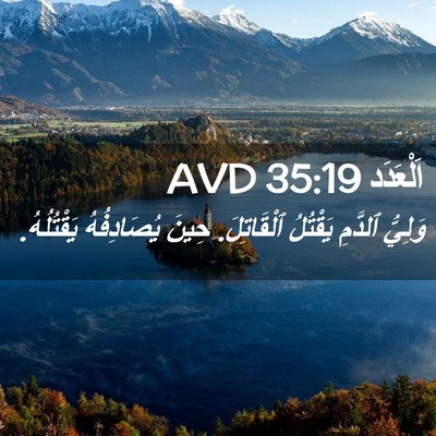 Picture 02 - اَلْعَدَد 35:19 AVD - وَلِيُّ ٱلدَّمِ يَقْتُلُ - Bible Verse Picture