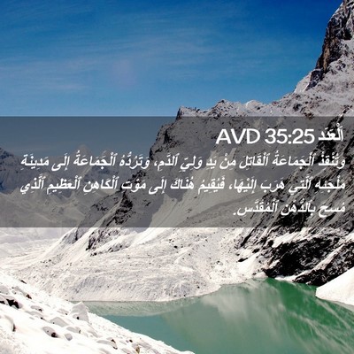 Picture 02 - اَلْعَدَد 35:25 AVD - وَتُنْقِذُ ٱلْجَمَاعَةُ - Bible Verse Picture