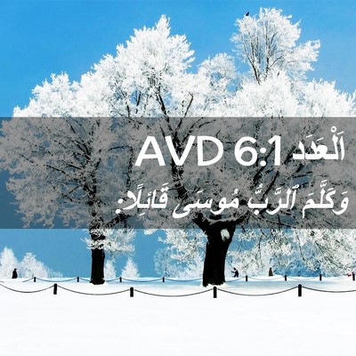 Picture 02 - اَلْعَدَد 6:1 AVD - وَكَلَّمَ ٱلرَّبُّ مُوسَى - Bible Verse Picture