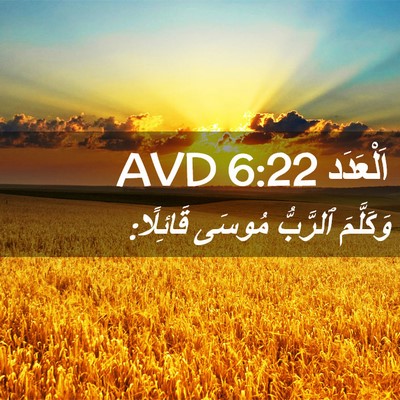 Picture 02 - اَلْعَدَد 6:22 AVD - وَكَلَّمَ ٱلرَّبُّ مُوسَى - Bible Verse Picture