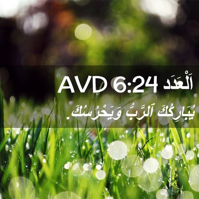 Picture 02 - اَلْعَدَد 6:24 AVD - يُبَارِكُكَ ٱلرَّبُّ - Bible Verse Picture