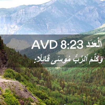 Picture 02 - اَلْعَدَد 8:23 AVD - وَكَلَّمَ ٱلرَّبُّ مُوسَى - Bible Verse Picture