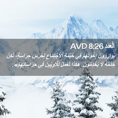 Picture 02 - اَلْعَدَد 8:26 AVD - يُوازِرُونَ إِخْوَتَهُمْ - Bible Verse Picture
