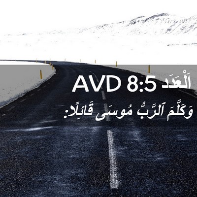 Picture 02 - اَلْعَدَد 8:5 AVD - وَكَلَّمَ ٱلرَّبُّ مُوسَى - Bible Verse Picture