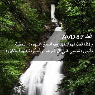 Picture 02 - اَلْعَدَد 8:7 AVD - وَهَكَذَا تَفْعَلُ لَهُمْ - Bible Verse Picture