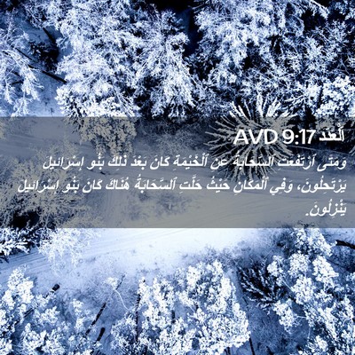 Picture 02 - اَلْعَدَد 9:17 AVD - وَمَتَى ٱرْتَفَعَتِ - Bible Verse Picture