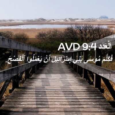 Picture 02 - اَلْعَدَد 9:4 AVD - فَكَلَّمَ مُوسَى بَنِي - Bible Verse Picture