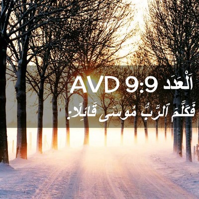 Picture 02 - اَلْعَدَد 9:9 AVD - فَكَلَّمَ ٱلرَّبُّ مُوسَى - Bible Verse Picture