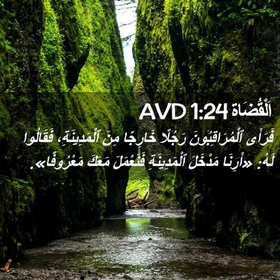 Picture 02 - اَلْقُضَاة 1:24 AVD - فَرَأَى ٱلْمُرَاقِبُونَ - Bible Verse Picture
