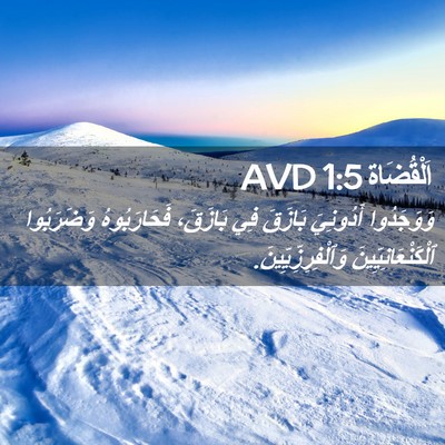 Picture 02 - اَلْقُضَاة 1:5 AVD - وَوَجَدُوا أَدُونِيَ - Bible Verse Picture