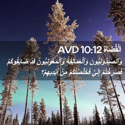 Picture 02 - اَلْقُضَاة 10:12 AVD - وَٱلصِّيدُونِيُّونَ - Bible Verse Picture
