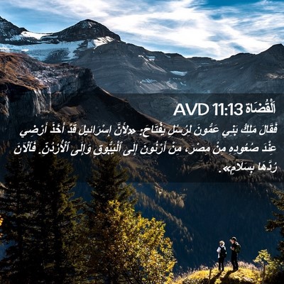 Picture 02 - اَلْقُضَاة 11:13 AVD - فَقَالَ مَلِكُ بَنِي - Bible Verse Picture