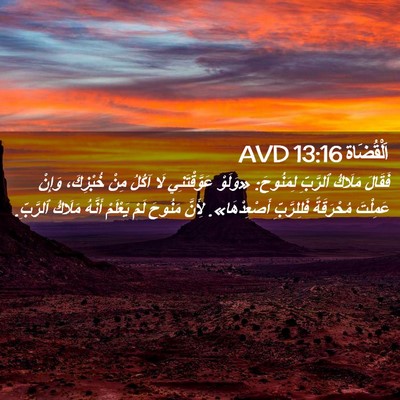 Picture 02 - اَلْقُضَاة 13:16 AVD - فَقَالَ مَلَاكُ ٱلرَّبِّ - Bible Verse Picture