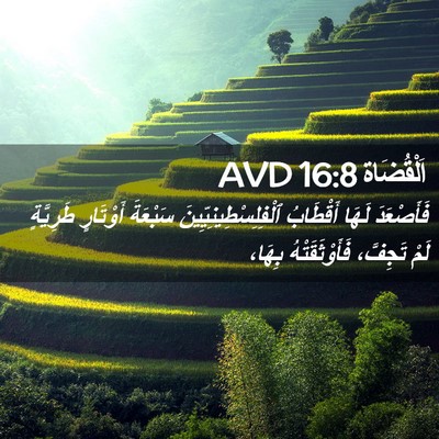 Picture 02 - اَلْقُضَاة 16:8 AVD - فَأَصْعَدَ لَهَا - Bible Verse Picture