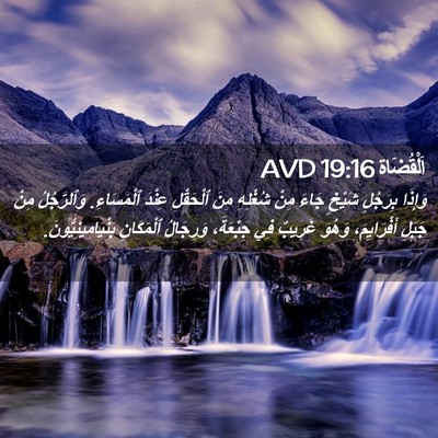 Picture 02 - اَلْقُضَاة 19:16 AVD - وَإِذَا بِرَجُلٍ شَيْخٍ - Bible Verse Picture