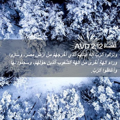 Picture 02 - اَلْقُضَاة 2:12 AVD - وَتَرَكُوا ٱلرَّبَّ - Bible Verse Picture