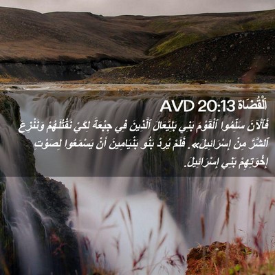 Picture 02 - اَلْقُضَاة 20:13 AVD - فَٱلْآنَ سَلِّمُوا - Bible Verse Picture