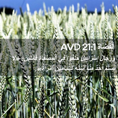 Picture 02 - اَلْقُضَاة 21:1 AVD - وَرِجَالُ إِسْرَائِيلَ - Bible Verse Picture