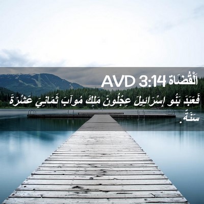 Picture 02 - اَلْقُضَاة 3:14 AVD - فَعَبَدَ بَنُو - Bible Verse Picture