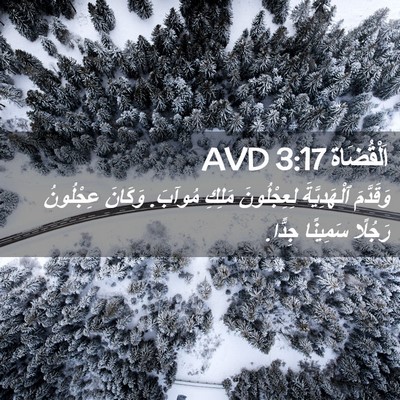 Picture 02 - اَلْقُضَاة 3:17 AVD - وَقَدَّمَ ٱلْهَدِيَّةَ - Bible Verse Picture