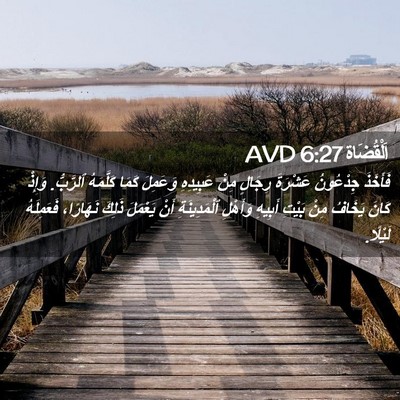 Picture 02 - اَلْقُضَاة 6:27 AVD - فَأَخَذَ جِدْعُونُ - Bible Verse Picture