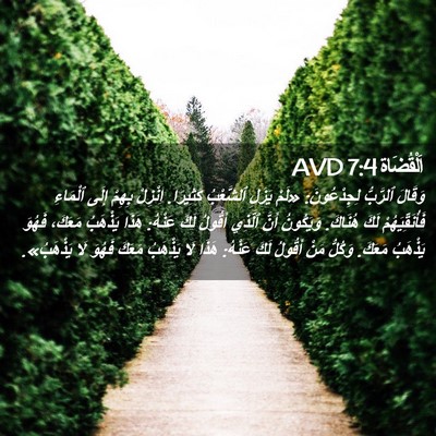 Picture 02 - اَلْقُضَاة 7:4 AVD - وَقَالَ ٱلرَّبُّ - Bible Verse Picture