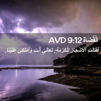 Picture 02 - اَلْقُضَاة 9:12 AVD - فَقَالَتِ ٱلْأَشْجَارُ - Bible Verse Picture