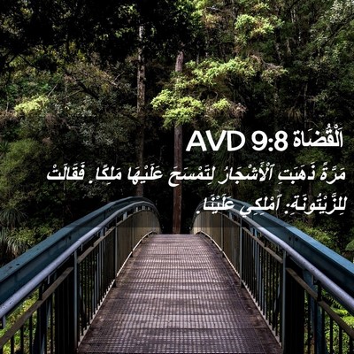 Picture 02 - اَلْقُضَاة 9:8 AVD - مَرَّةً ذَهَبَتِ - Bible Verse Picture