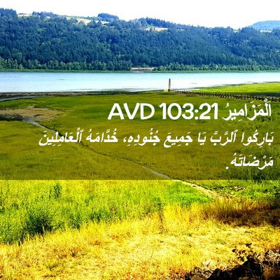 Picture 02 - اَلْمَزَامِيرُ 103:21 AVD - بَارِكُوا ٱلرَّبَّ يَا - Bible Verse Picture