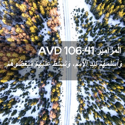 Picture 02 - اَلْمَزَامِيرُ 106:41 AVD - وَأَسْلَمَهُمْ لِيَدِ - Bible Verse Picture