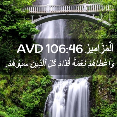 Picture 02 - اَلْمَزَامِيرُ 106:46 AVD - وَأَعْطَاهُمْ نِعْمَةً - Bible Verse Picture